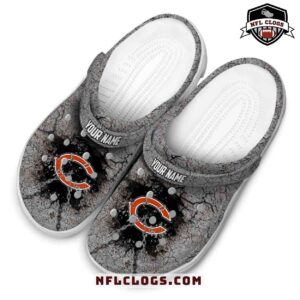 Cracked Stone Chicago Bears Crocs Rugged NFL Clogs 4 1