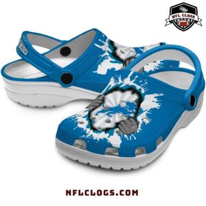Ripped hands Detroit Lions crocs custom NFL Lions clogs 2