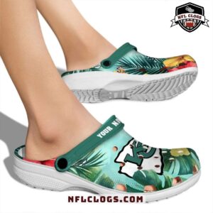 Tropical Flower Design KC Chiefs Crocs NFL Kansas City Clogs 3
